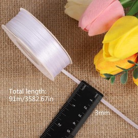 30 mm x 91 m Wedding Ribbon, White Satin Ribbon, Gift Ribbon Wedding, Satin Ribbon, Gift Ribbon White, White Ribbon