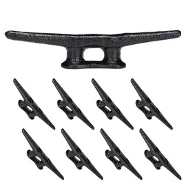 Simplified Living 6" Boat Dock Cleats: Electrophoretic Coated Black Boat Dock Cleats 8 pack