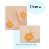 Orange Earrings, Stainless Steel