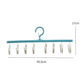 gofidin 2 Pack Drying Sock Rack Windproof Clothes Rack Multi Clip Dormitory Hanging Clothes Drying Racks Underwear Socks Holder