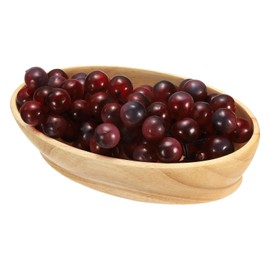 uxcell Bamboo Serving Tray, 8 x 4.7 Inch Boat Shape Wooden Trays Portable Serving Platters for Food Fruit, Snacks, Bread, Vanity, Weddings, Picnics, Khaki