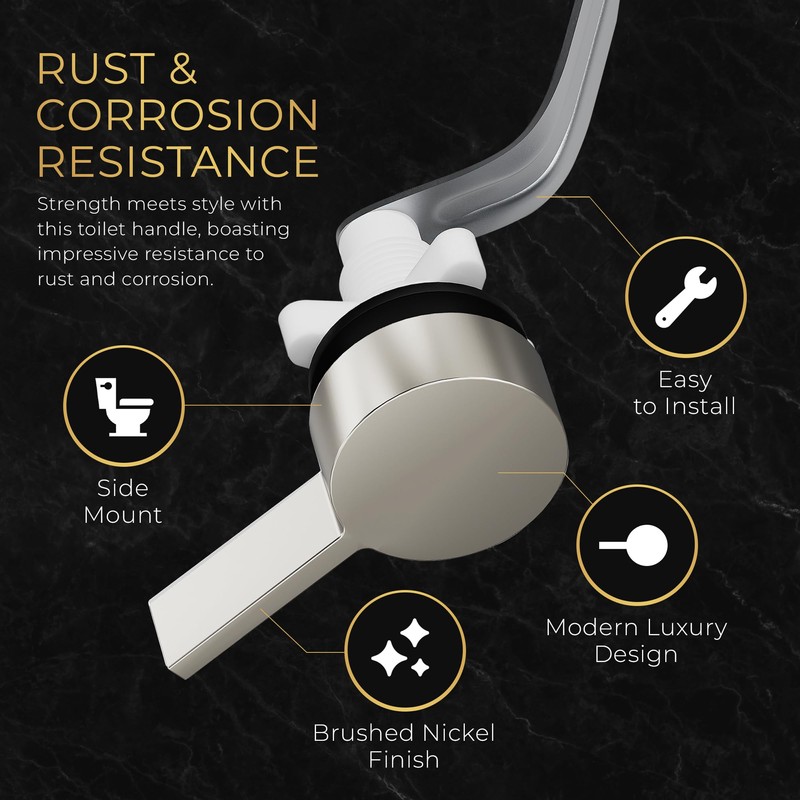 RAVINE Premium Modern Luxury Universal Toilet Handle Replacement, Majestic Collection.