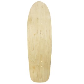 Moose Old School 80's Skateboard Complete 33" Red with Hollow 7.0 Silver/Green Trucks, 58mm Blue Wheels