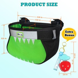 RAYMACE Kids Bike Basket,Children's Bike Basket Front,Waterproof Bicycle Basket Handlebar Bag for Girls,Boys Toddlers Bike or Scooter Accessories