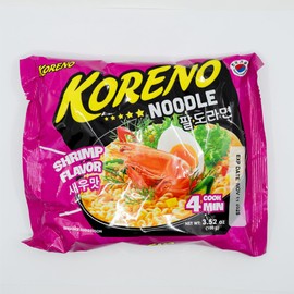 Koreno Shrimp Ramen – 15 Pack Korean Instant Noodles | Seafood Flavor | Savory & Aromatic | Easy Meal | Project Ramen Box
