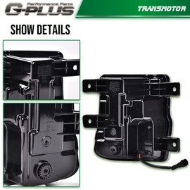 G-PLUS LED Fog Light Compatible with Chevy Silverado 1500 2016-2018,Bumper Lamps Driving Fog Lamps w/Switch (Clear lens)