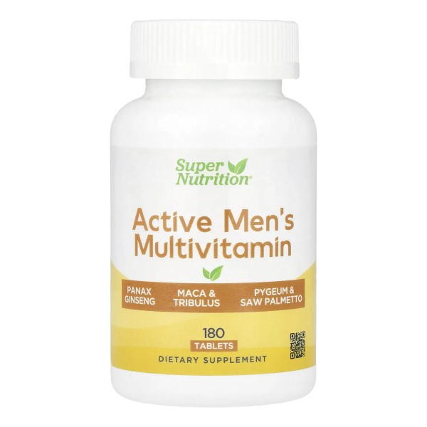 Super Nutrition Multivitamínico Hombres Activos 180 Tabletas
