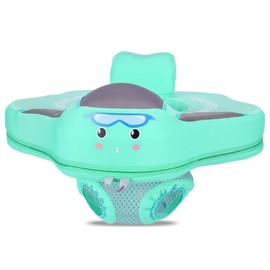 Non Inflatable Swimming Pool mambobaby Float seat Mambo seat Float seat boy Float Pool seat Baby Beach Float for Infants Aged 4-18 Months (Green)