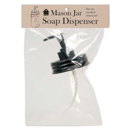 Mason Jar Soap/Lotion Dispenser Lid black