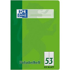 Oxford Vokabelheft A4/384403253 zweispaltig 90 g/qm Inh.32 Blatt