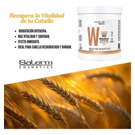 Mascarilla Hidratante Tratamiento Para Cabello Seco Y Dañado Salerm 1 L