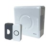 Deta C3504 Mains Voltage Door Chime with Built in Transformer Black/White Push