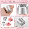 4 PCS Stainless Steel Extra Large Russian Piping Tips Set