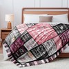 Dog Mom Blanket Gifts for Dog Lover Soft Flannel Throw