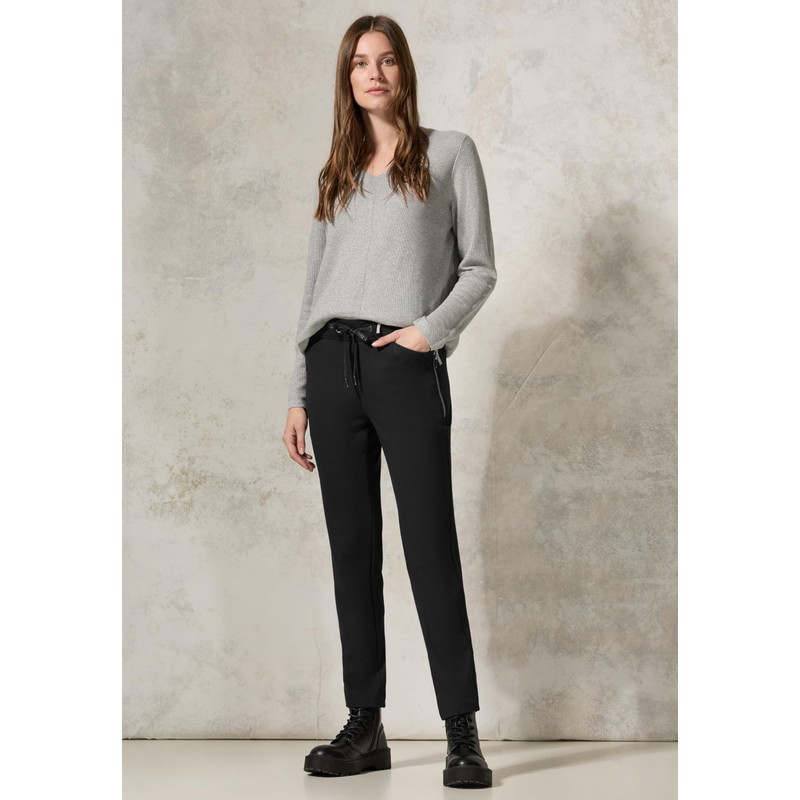 Cecil Women's Style Tracey Zip Solid, black