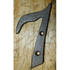 Rustic Brown Cast Iron Metal House Numbers Street Address 4 INCH Phone #'s 7 - Durable Decorative Vintage Decor
