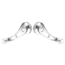 KIMISS 2pcs Window Crank Handle Car Window Handle Universal Car Windows Winder Glass Crank Handles Aluminum Alloy Windows Handles Riser Winder Cranks Fit for Classic Automotive (Silver)