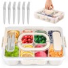Snack Bowl with Lid Snack Box with 8 Compartments +
