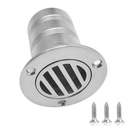 Yanyu 2 inch (50mm) Boat Deck Drain Marine 316 Stainless Steel Yacht Boat Floor Drain Scupper for 50MM Inner Diameter Pipes with Screws