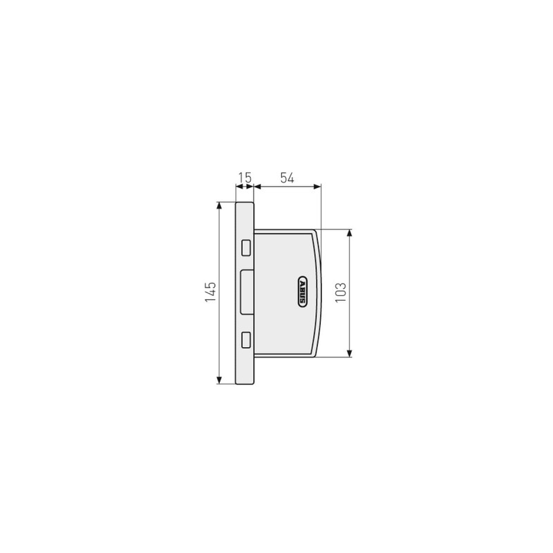 ABUS FAS97 Hinged Side Lock - Keyless Window Lock for