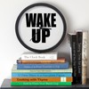 CafePress Wake UP Message 10" Wall Clock for Livingroom, Kitchen,