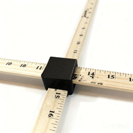 1PC Adapter for Yardstick Ruler, 1.1'' x 0.24'' Clothing Measurement Tool - Black