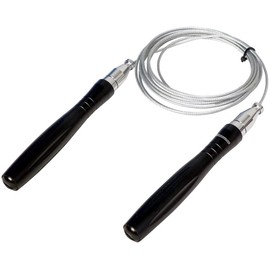 PEARL Sports Fitness Ropes: Fitness Skipping Rope, Self-Locking Ball Bearing System, 3 m, Black (Outdoor Fitness Skipping Rope, Indoor Skipping Rope)
