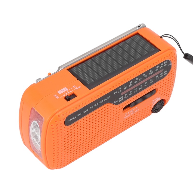 Hand Crank Radio AM FM SW1 SW2 Solar Emergency Weather