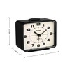 Wuyiway Retro Analog Alarm Clock,Battery Operated,4" Vintage Decor for Bedroom,