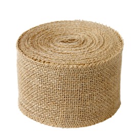 RUSPEPA 7 cm Wide Hessian Fabric - Rustic Ribbon Roll for Favour Decoration DIY Handmade Craftsmanship 10 Yards