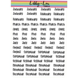 Months of the Year Planner Sticker | Libby and Lou Sticker Co