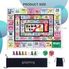 gzaymng Drinking Board Games for Adults, Leather Mat Drinking Board