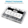 QTEATAK 200 Pcs 10 Value 4 Pins 6 x 6mm