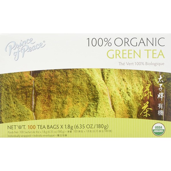 Prince of Peace Organic Green Tea 100 Tea Bags