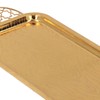 Serving Tray Gold Retro Light Luxury Oblong Water Cup Tea