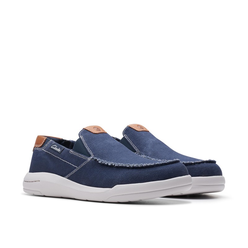 Clarks Men's Driftlite Step Moccasin, Navy Combi, 13