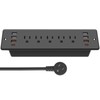 CCCEI Recessed Power Strip Surge Protector with 5 Outlets, USB