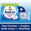 Andrex Classic Clean Washlets Moist Toilet Tissue, Plastic Free &