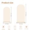 Set of 2 Wedding Arch Backdrop Cover,6FT & 7.2FT White