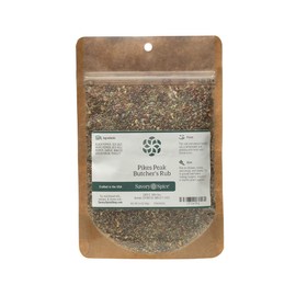 Savory Spice Pikes Peak Butcher's Rub - Salt & Pepper Meat Rub for Beef, Pork & Poultry | All-Purpose BBQ Seasoning Rub for Grilling, Smoking & Roasting (1/2 Cup Bag - Net: 2.75 oz)