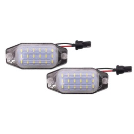 DHCN 2 x Error Free White LED Number Plate Light for T-oyota J80 L and C-ruiser P-rado 2010 2011 2012 2013 2014 2015 2016 for L-exus LX450