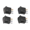 20Pcs 12V Round Rocker Switch LED Light 3 Pin 2
