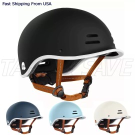 Retrospec Adult Bike Helmet / Lightweight Safety Helmet with Adjustable Strap Size 54-59cm - Navy Blue, Small [54-57cm]