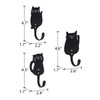 Synovana Cat Hooks Wall Mount, Cat Iron Wall Hooks Decorative