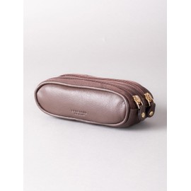 Lakeland Leather Real Leather Double Twin Pair Unisex Glasses Case (Brown)