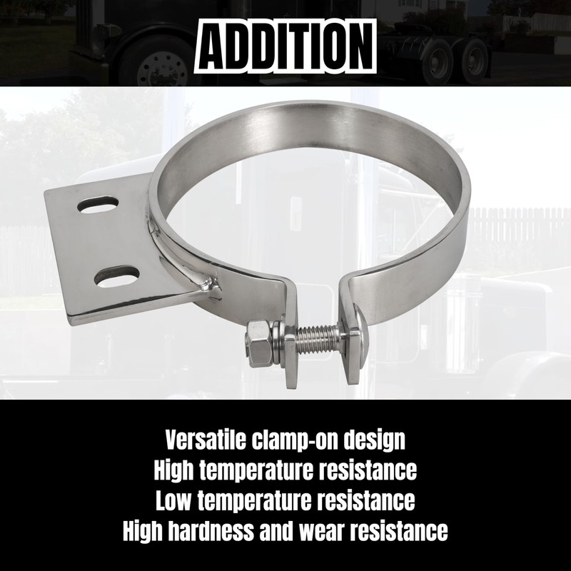 5" Stack Exhaust Clamp for Peterbilt 379 359 1987-1993 Exhaust