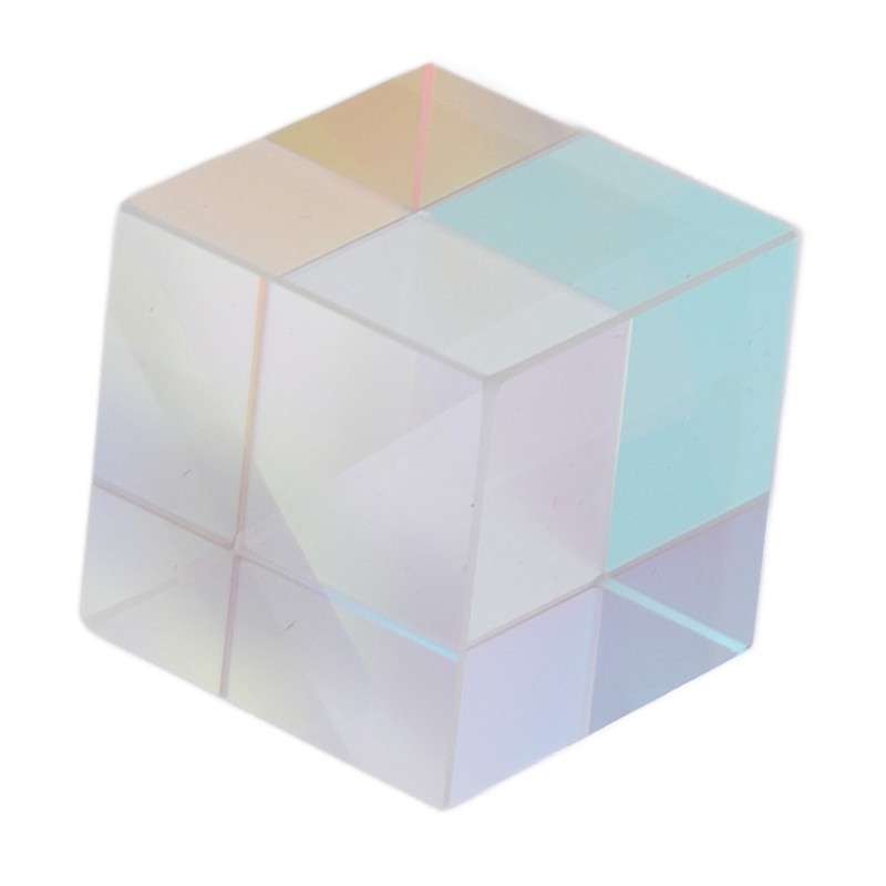 Prism Cube Optical Glass RGB Dispersion Color Cube Sun Catcher