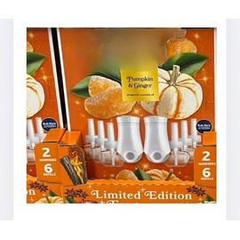 Semcented Oil Plug In 2 Warners and 6 Refills Fall Scent Holiday Gifts(Pumpkin Ginger Plug In)