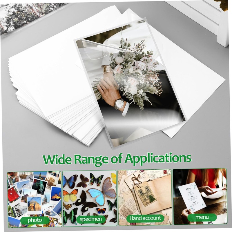 LALAFINA Strong PVC Photo Laminating Sheets Self Laminating Pouches Cold