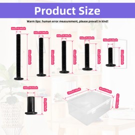 50 Pcs Hex Drive Metric Set Screws Assortment Kit (M6 x20/30/40/50/60) with Hex Wrench & Organizer Box Nut and Bolt Organizer for Home Repairs, DIY, Furniture Assembly, Machinery